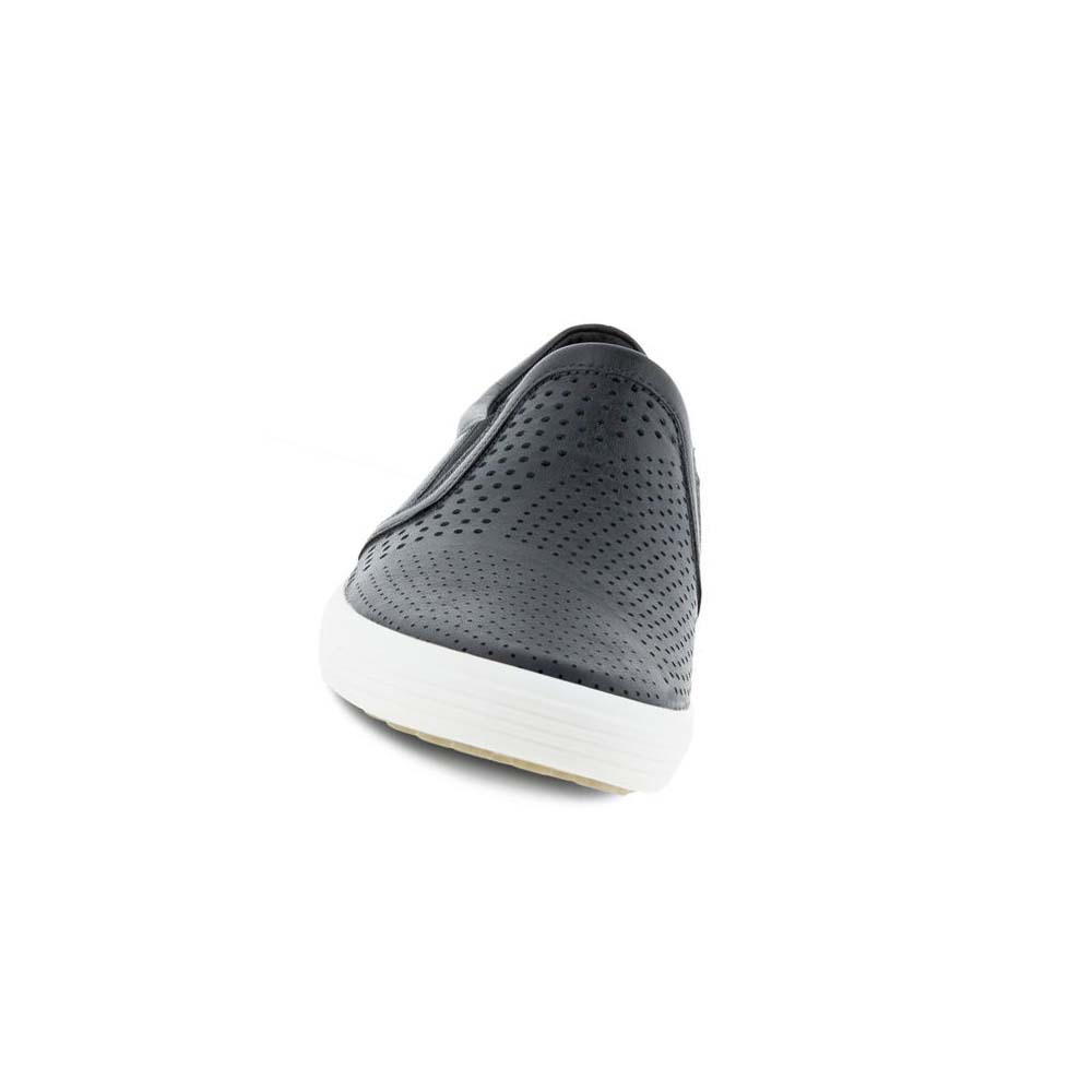 Women's Ecco Soft 7 Slip-on Casual Shoes Black | USA 77FDN